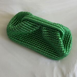 Custom Woven Green Clutch